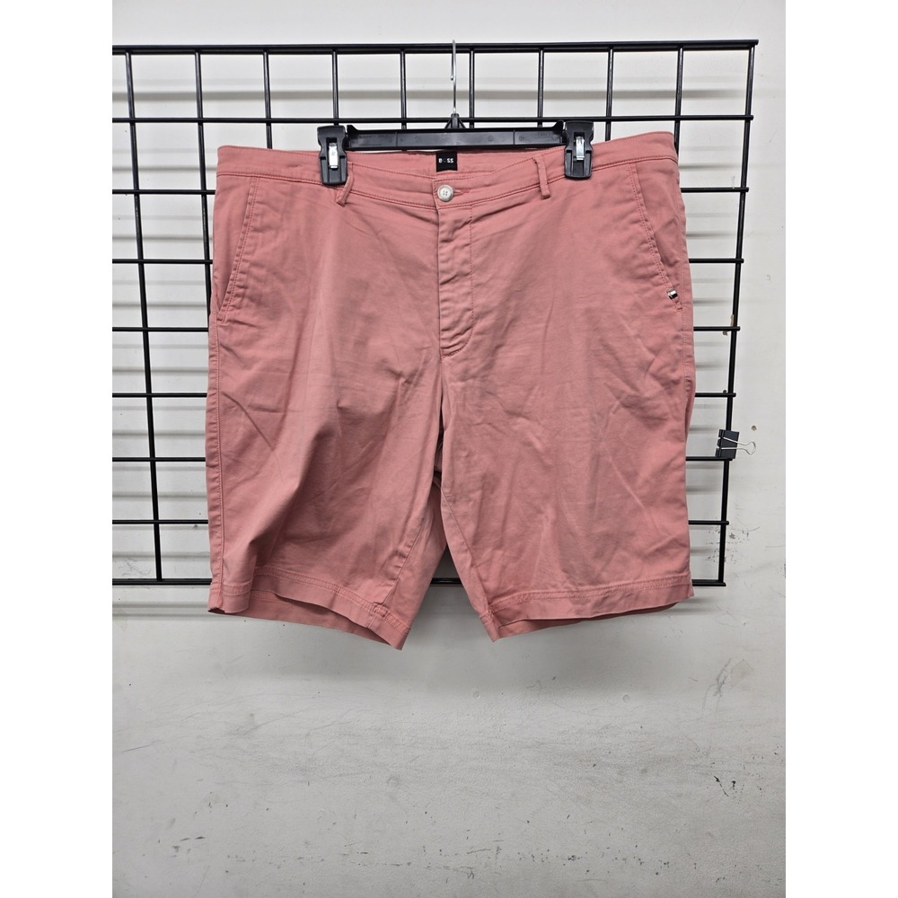 Hugo Boss Men's Shorts Slice Slim Fit Stretch Cotton Size‎ 40R Pink